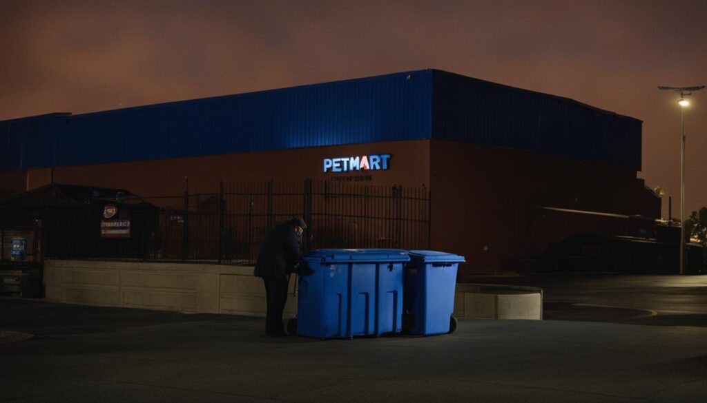 Dumpster Diving Timing at PetSmart