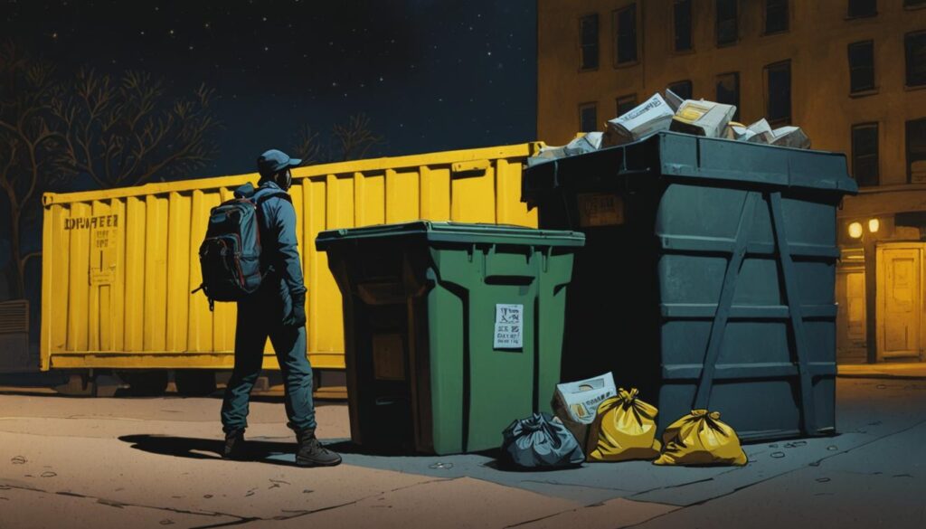 Dumpster Diving at Night in Montana