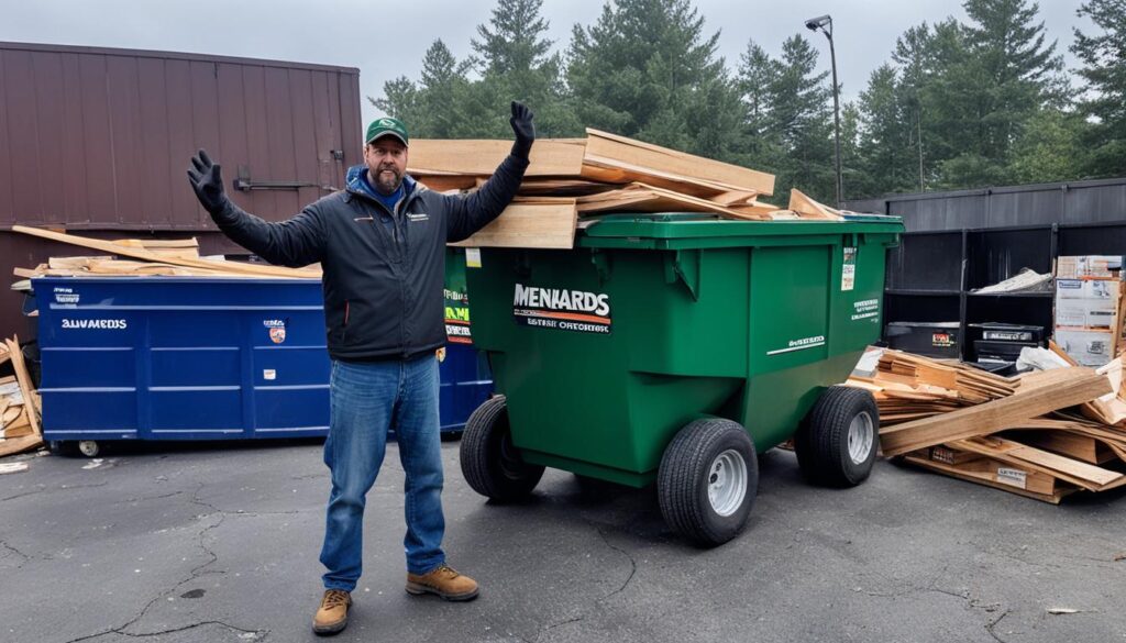 Dumpster diving at Menards