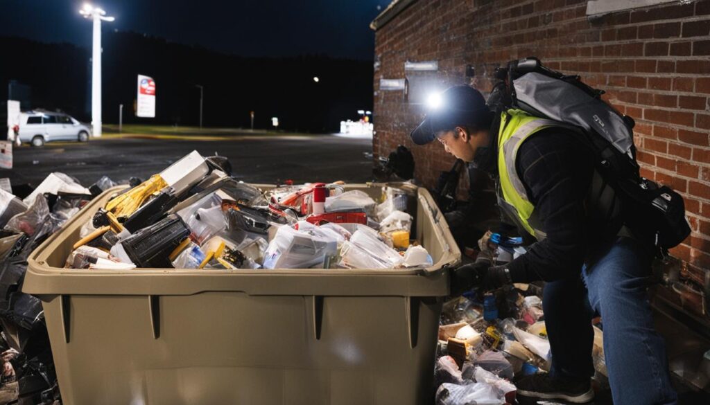 Dumpster diving at Staples