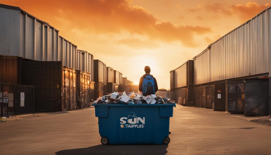 Dumpster diving at Staples