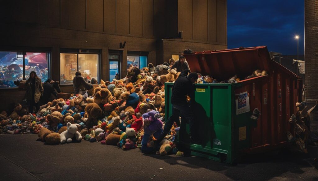 Dumpster diving at Toys R Us