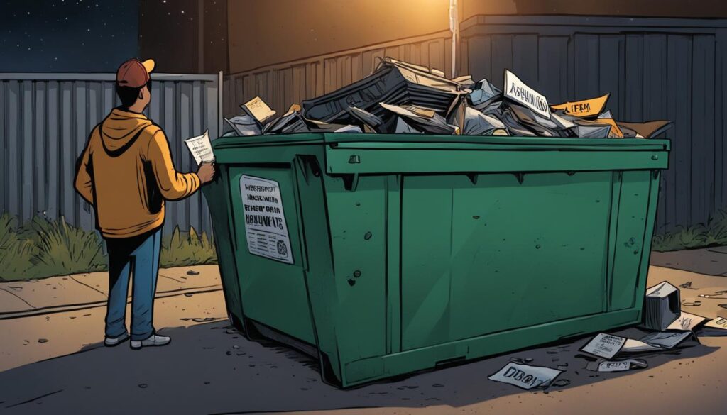 Dumpster diving regulations in Texas