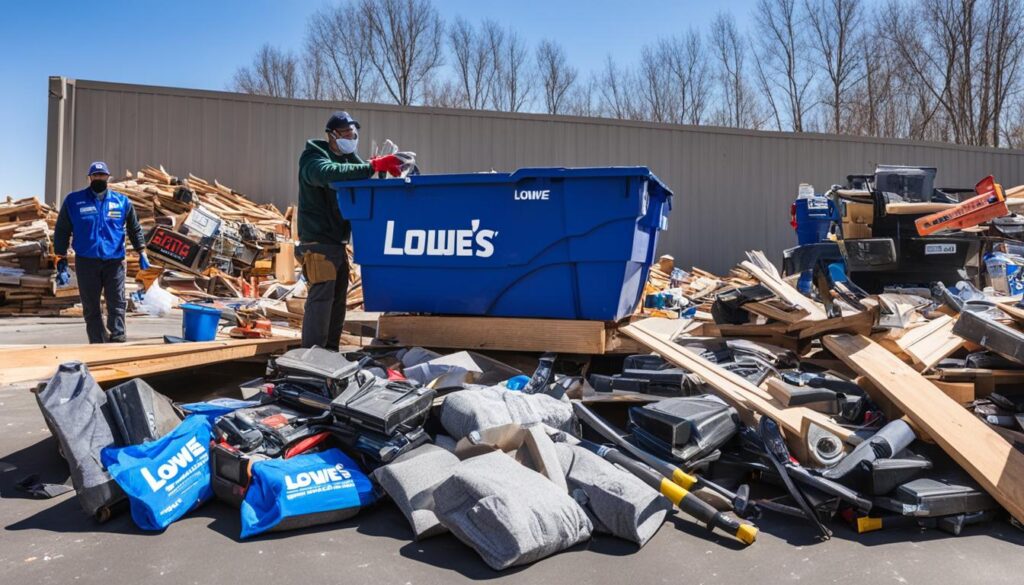 Earnings from Lowes Dumpster Diving