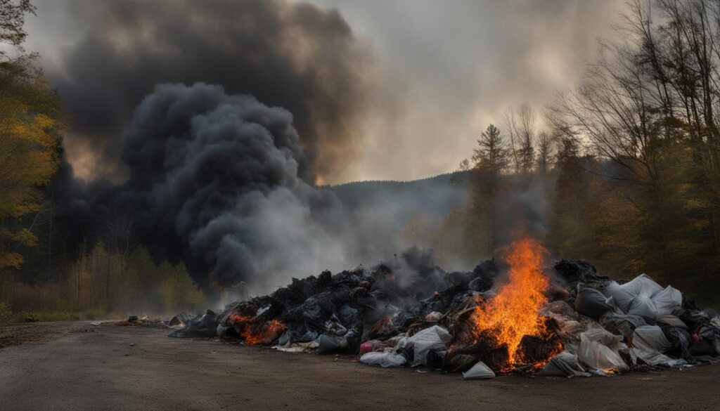 Health risks of burning trash