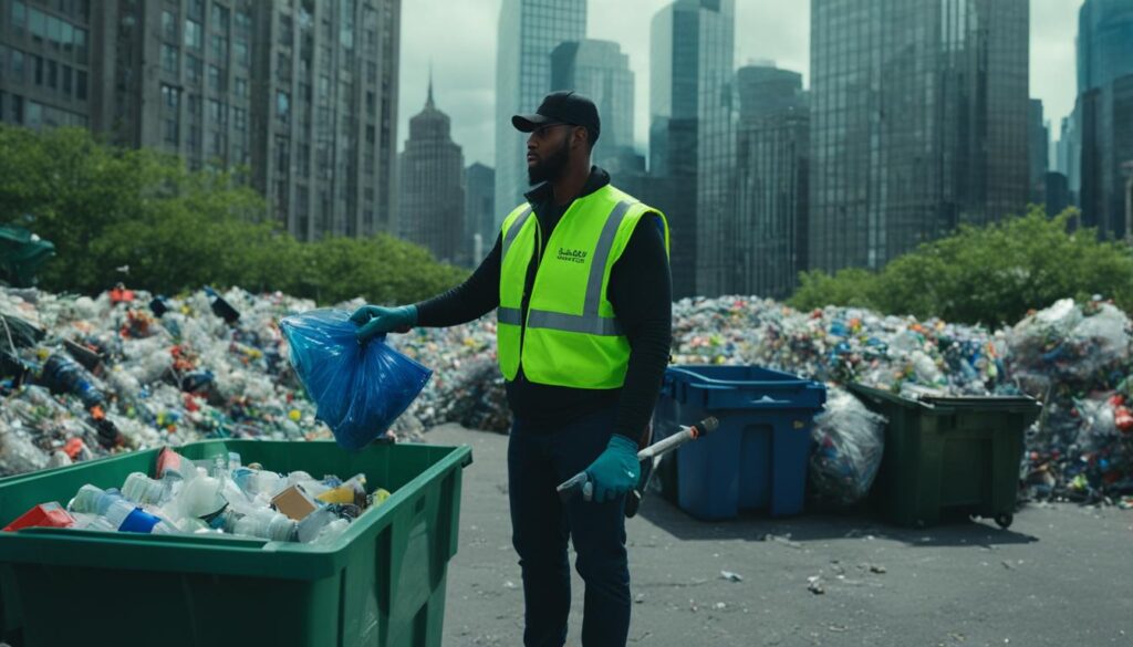 dumpster diving for recyclables