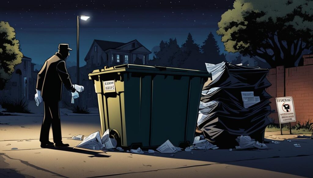 is dumpster diving legal at night in Idaho