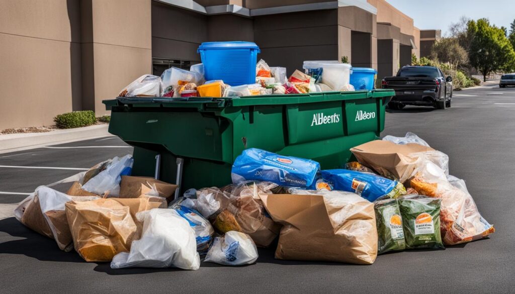 items found in Albertsons dumpsters