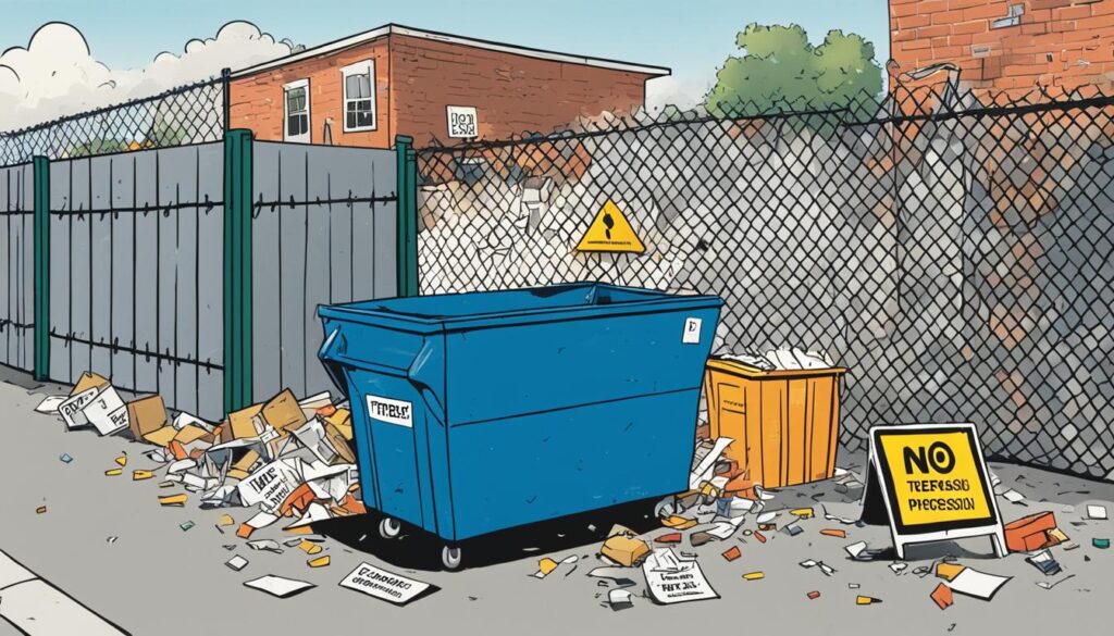 local regulations on dumpster diving