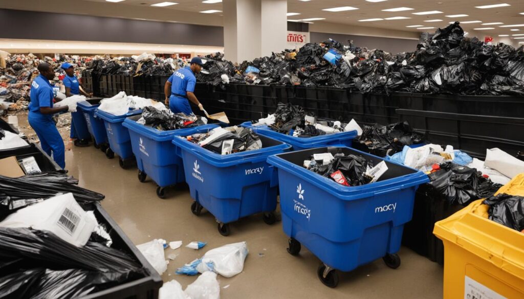 waste management at Macy's