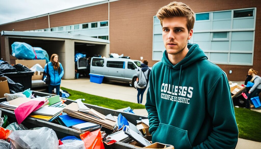 Dumpster Diving at College Campuses