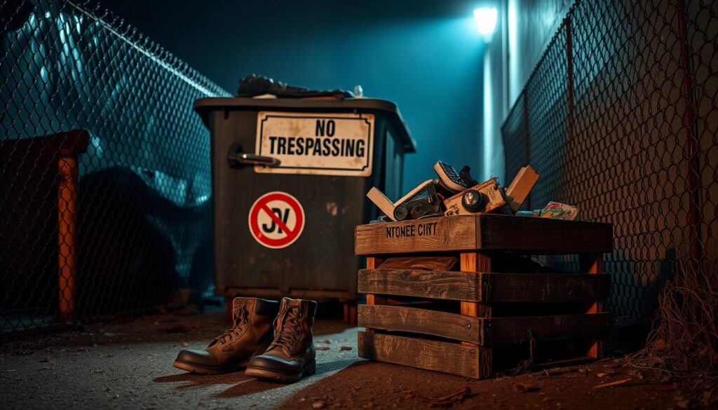 dumpster diving rules in North Dakota