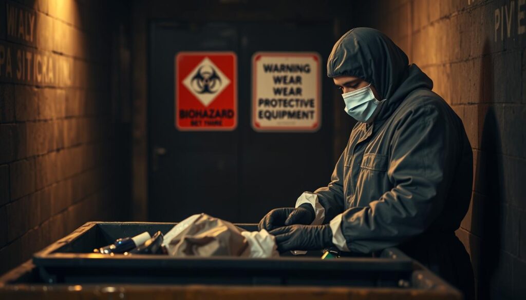 dumpster diving safety precautions