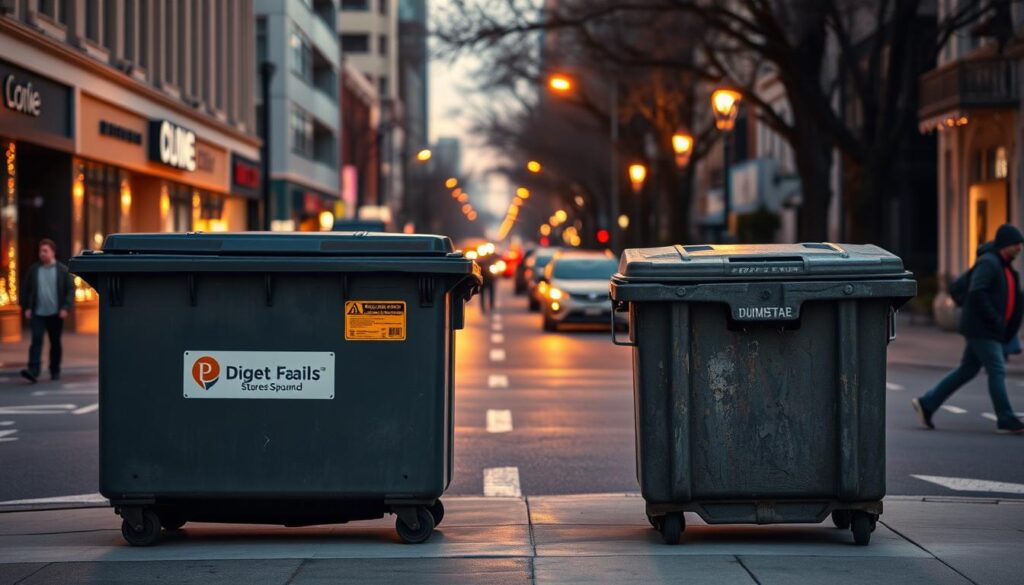 retail vs residential dumpster diving