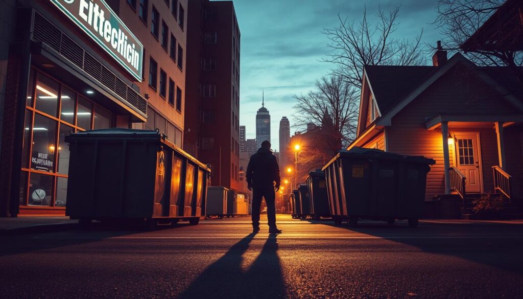retail vs residential dumpster diving