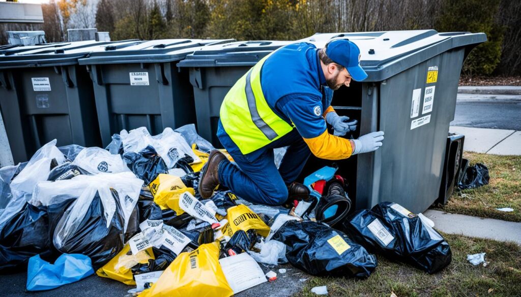 safety considerations for dumpster diving